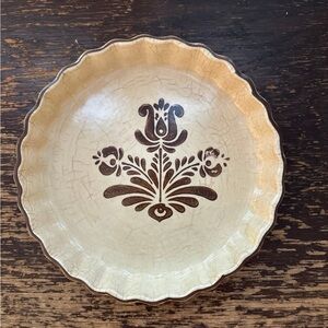 Vintage ceramic tart quiche dish